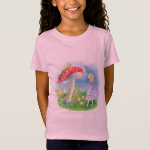Alice im Wunderland mit Pilz und Raupe T-Shirt