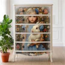Alice im Wunderland mit Weißkaninchen