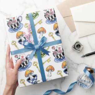 Alice im Wunderland-Muster Geschenkpapier