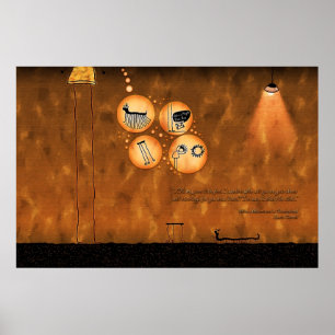 Alice im Wunderland - neugieriger und neugieriger Poster