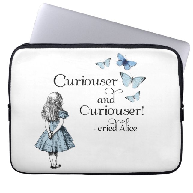 Alice im Wunderland-neugierigere Schmetterlinge Laptopschutzhülle (Vorderseite)