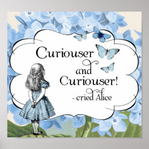 Alice im Wunderland-neugierigeres Poster