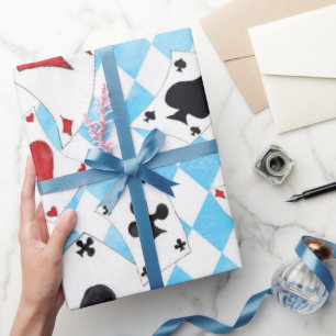 Alice im Wunderland Niedliche Schleifpapier Geschenkpapier