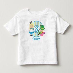 Alice im Wunderland Niedlicher benutzerdefinierter Kleinkind T-shirt