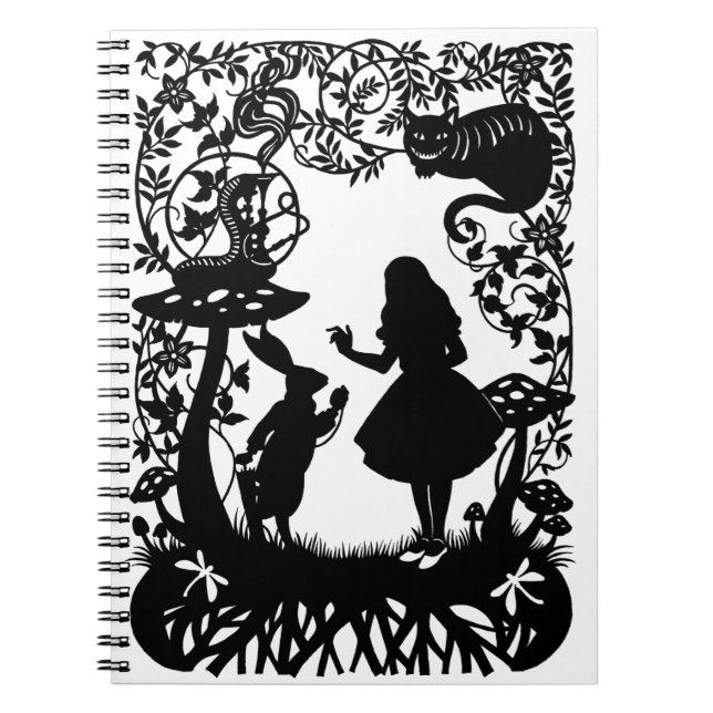 Alice im Wunderland Notizblock (Vorderseite)