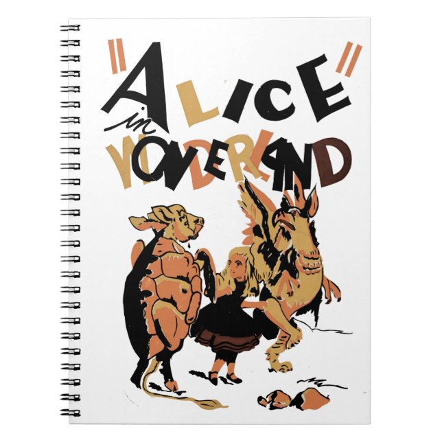 ALICE IM WUNDERLAND NOTIZBLOCK (Vorderseite)