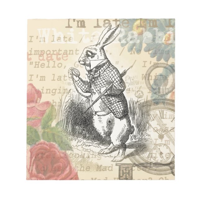 Alice im Wunderland Notizblock (Vorderseite)