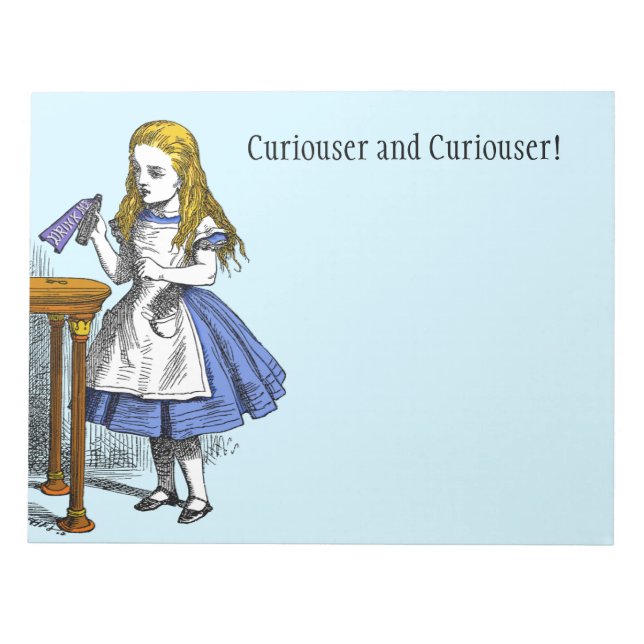 Alice im Wunderland Notizblock (Vorderseite)
