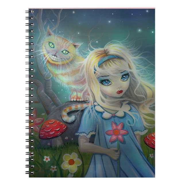 Alice im Wunderland Notizblock (Vorderseite)