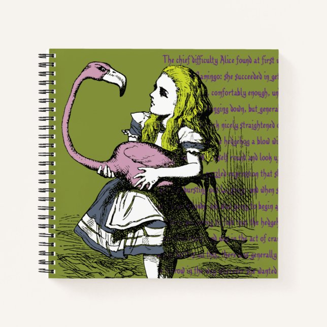 Alice im Wunderland Notizbuch (Vorderseite)