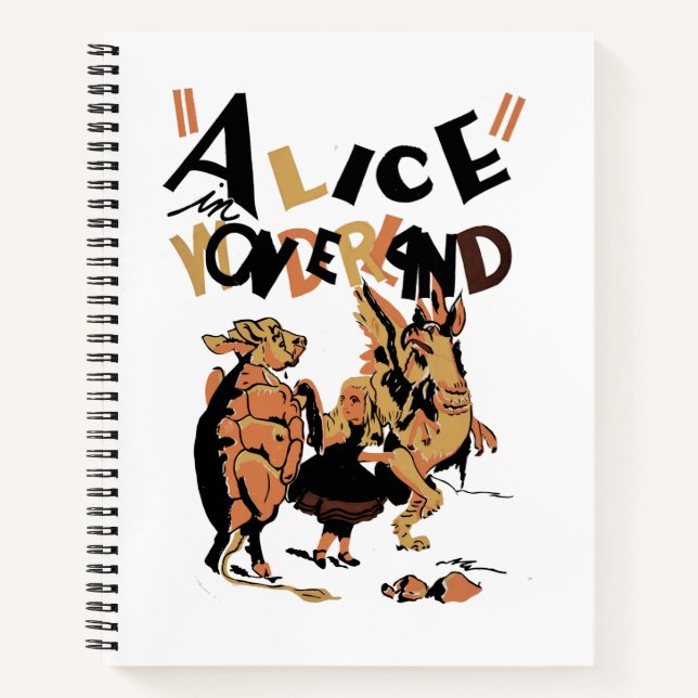 ALICE IM WUNDERLAND NOTIZBUCH (Vorderseite)