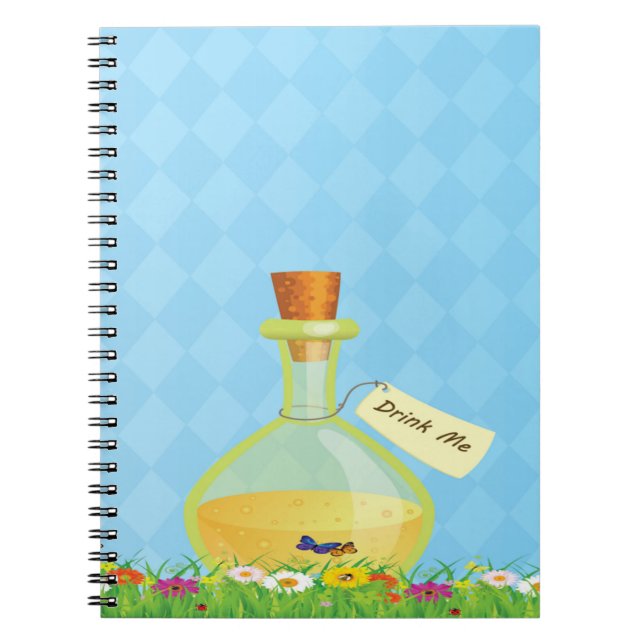 Alice im Wunderland-Notizbuch Notizblock (Vorderseite)