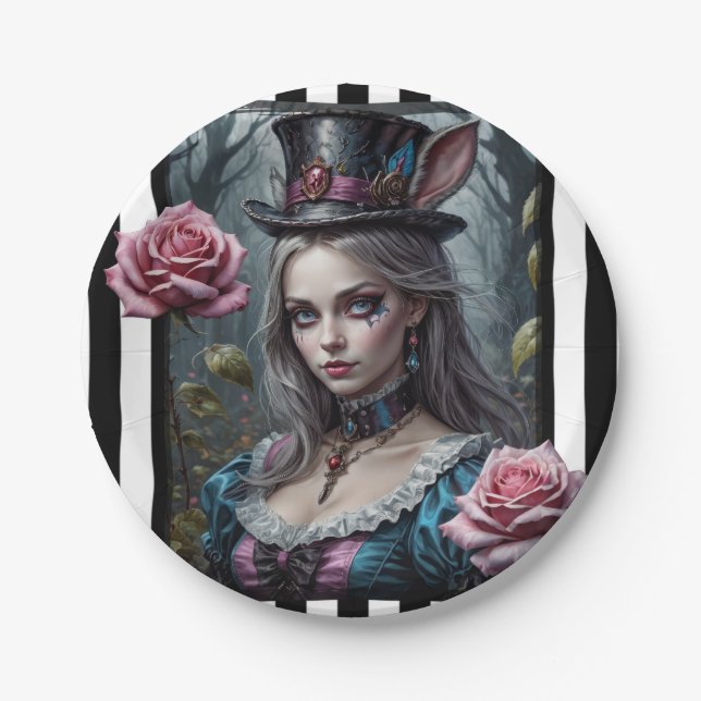 Alice im Wunderland Pappteller (Vorderseite)