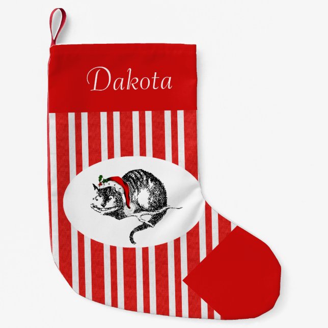 Alice im Wunderland Personalisierter Strumpf Kleiner Weihnachtsstrumpf (Vorderseite)