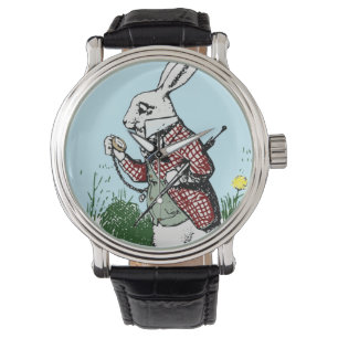 Alice im Wunderland Pocketwatch sieht Weißes Kanin Armbanduhr