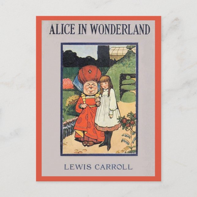 Alice im Wunderland Postkarte (Vorderseite)