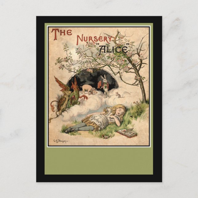 Alice im Wunderland Postkarte (Vorderseite)