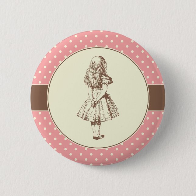 Alice im Wunderland Punkte Button (Vorderseite)