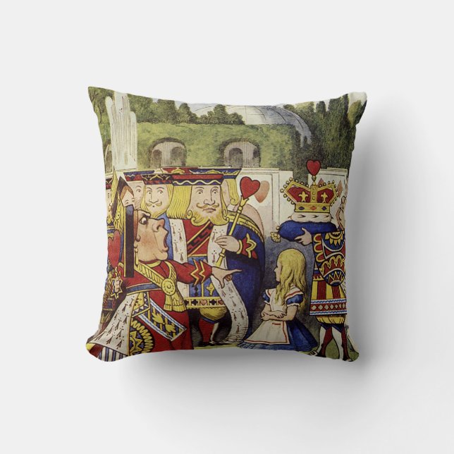 Alice im Wunderland Qeen des Herz-Kissens Kissen (Vorderseite)