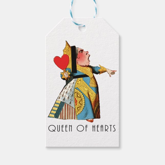 Alice im Wunderland Queen of Hearts Geschenkanhänger (Vorderseite)