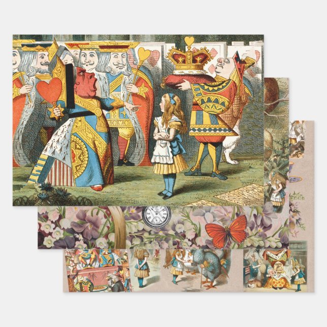 Alice im Wunderland Queen of Hearts Geschenkpapier Set (Set)