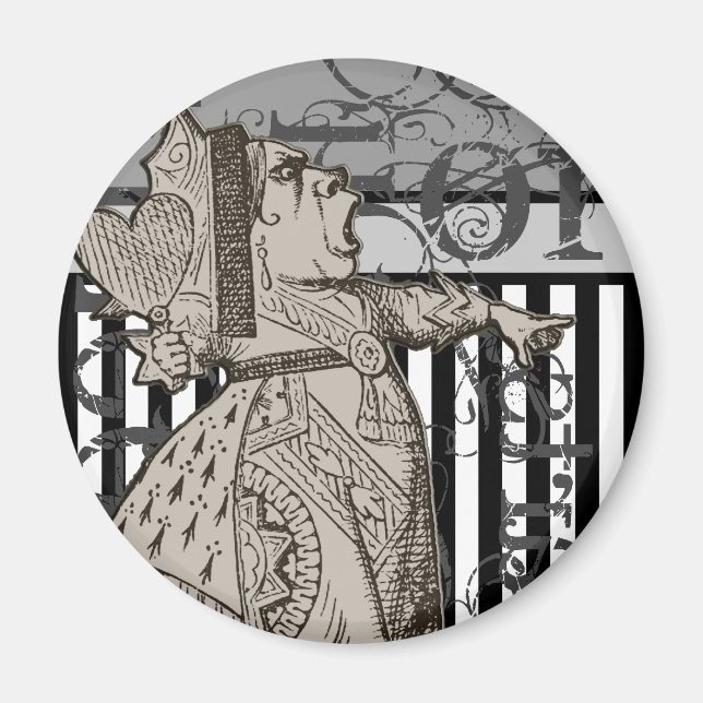 Alice im Wunderland Queen of Hearts Grunge Magnet (Vorne)