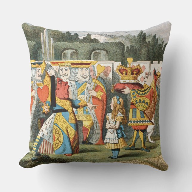 Alice im Wunderland Queen of Hearts Kissen (Vorderseite)