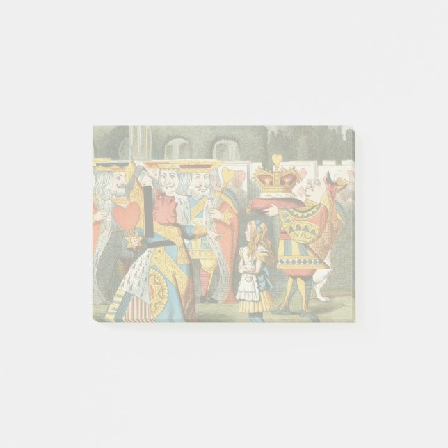 Alice im Wunderland Queen of Hearts Post-it Klebezettel (Vorderseite)