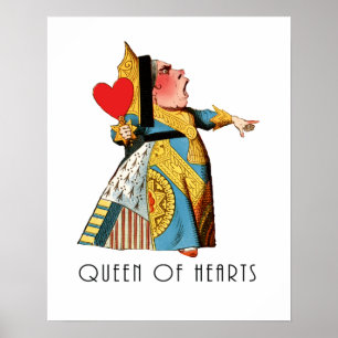 Alice im Wunderland Queen of Hearts Poster