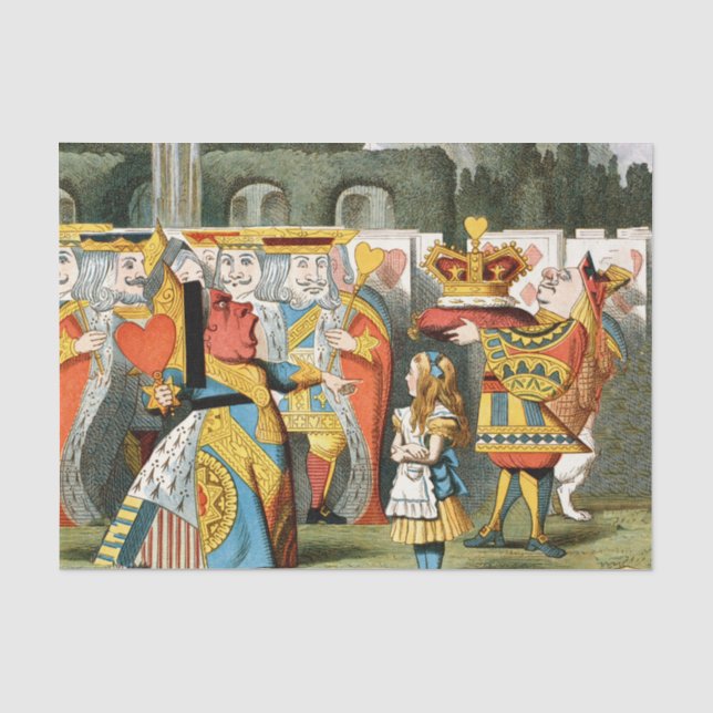 Alice im Wunderland Queen of Hearts Seidenpapier (Vorderseite)
