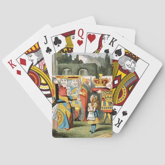 Alice im Wunderland Queen of Hearts Spielkarten (Rückseite)