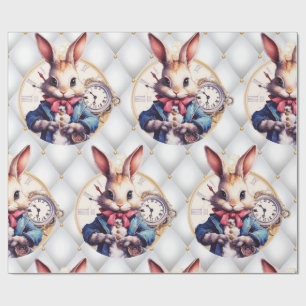 Alice im Wunderland Rabbit Hochzeit Thema Geschenkpapier