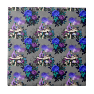 Alice im Wunderland Raupe Rauchen Blume Fliese