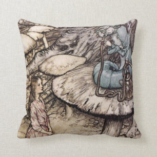 Alice im Wunderland-Raupen-Kissen Kissen