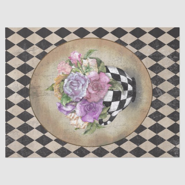 Alice im Wunderland Rose Seidenpapier (Vorderseite)