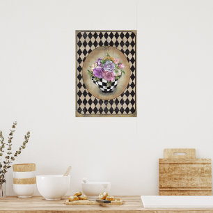 Alice im Wunderland Rosen Poster