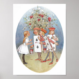 Alice im Wunderland-Rosen Poster