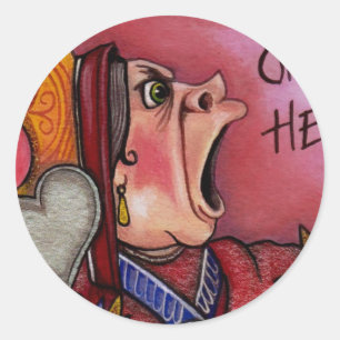 ALICE IM WUNDERLAND RUNDER AUFKLEBER