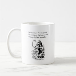Alice im Wunderland, "Sechs Unmögliche Dinge" Kaffeetasse