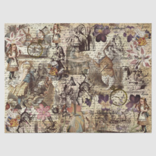 Alice im Wunderland Seidenpapier