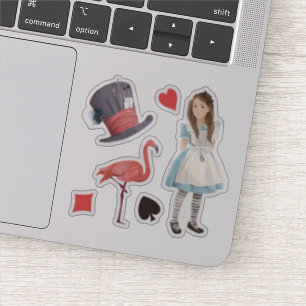 Alice im Wunderland Set Aufkleber