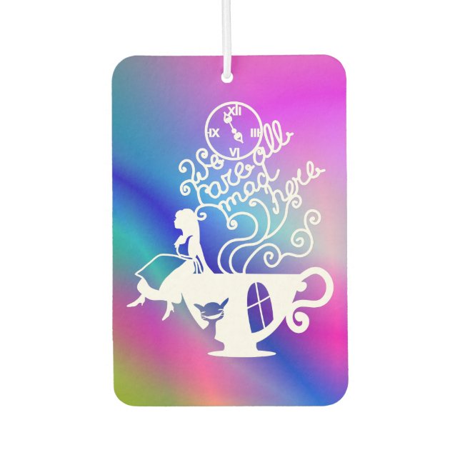 Alice im Wunderland. Silhouette Autolufterfrischer (Vorderseite)