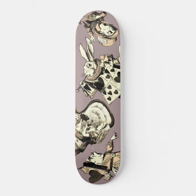 Alice im Wunderland Skateboard (Vorderseite)