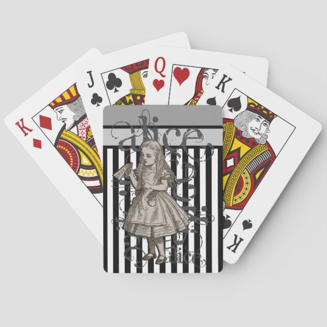 Alice im Wunderland Spielkarten (Rückseite)