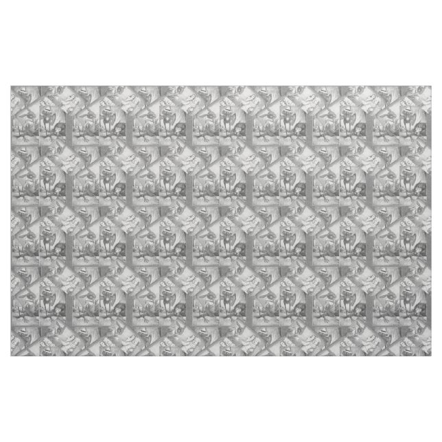 Alice im Wunderland Stoff (Fat Quarter (45,7 x 55,9 cm))