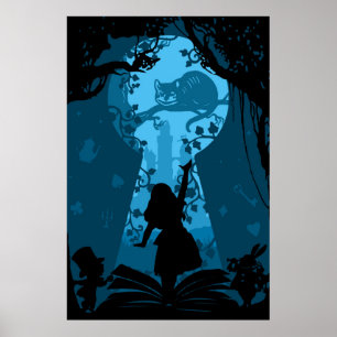 Alice im Wunderland Story Book Art Poster