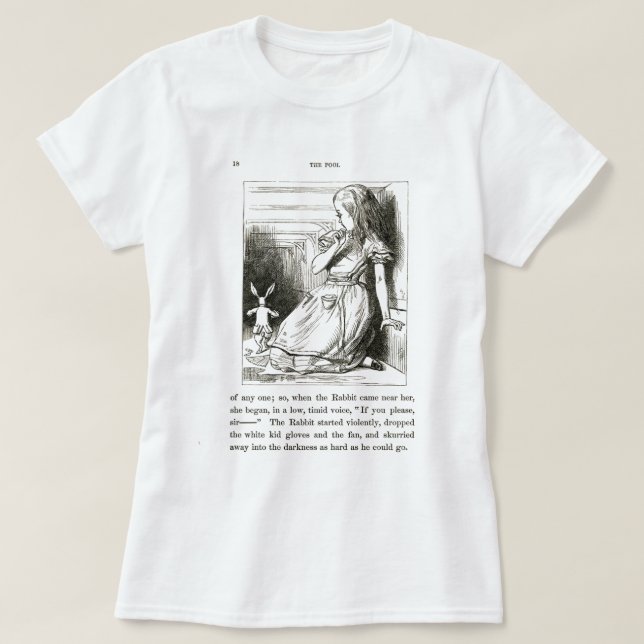 Alice im Wunderland T - Shirt (Design vorne)