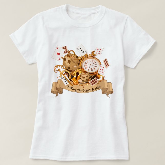 Alice im Wunderland T - Shirt (Design vorne)