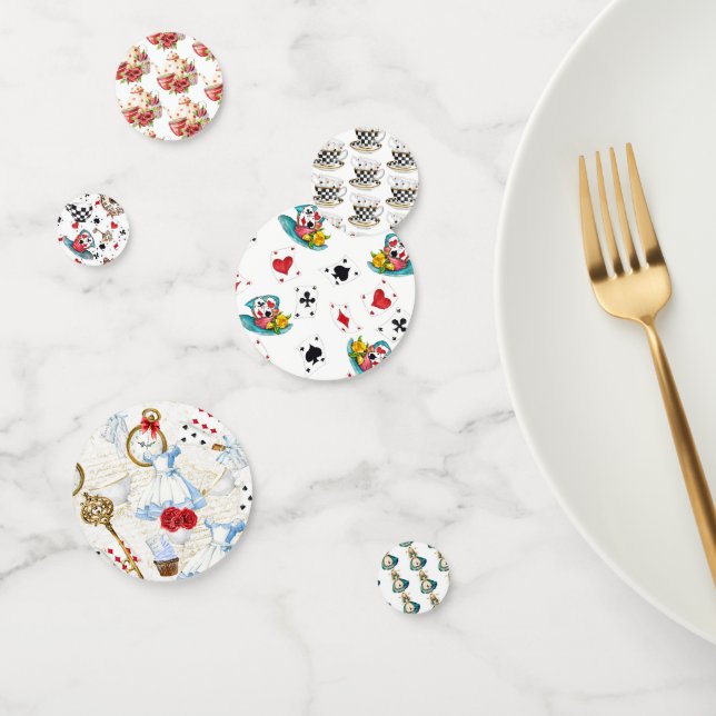 Alice im Wunderland Table Confetti Konfetti (Gruppe)