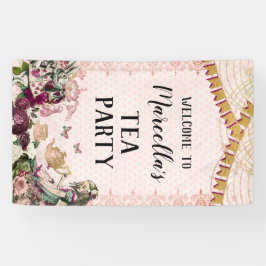 Alice im Wunderland Tea Party Banner